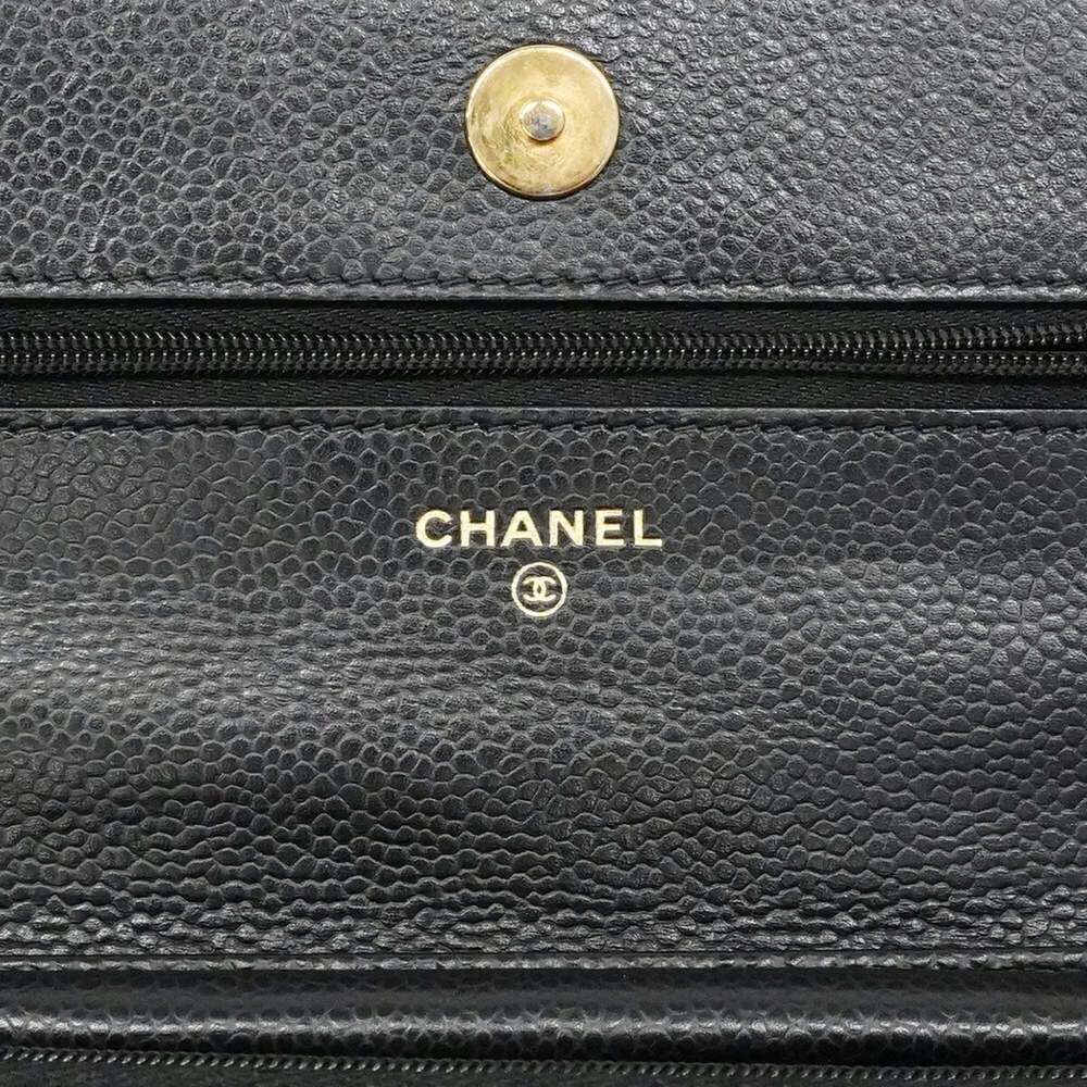 CHANEL Black Caviar Leather Wallet - Picture 5 of 8